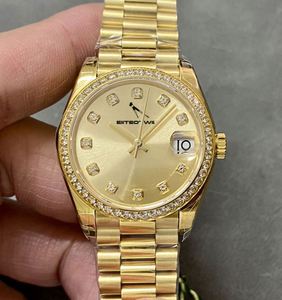 Elegante Reloj de Pulsera para Hombre de Negocios con Caja Dorada, Espejo de Zafiro, Resistente al Agua, Mecánico Automático, con Moissanita - Product Image 4