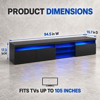 Meuble TV moderne pour salon, ensemble de meubles TV LED, designs de meubles TV en bois