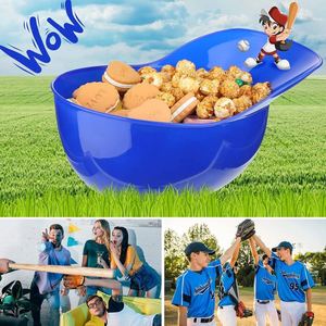 Bol à glace en plastique grande capacité avec logo personnalisé, en forme de casque de baseball, pour promotions sportives - Product Image 6