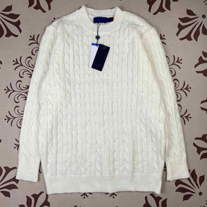 Maglione Pullover Invernale da <span class=keywords><strong>Uomo</strong></span> a Collo Tondo con Ricamo, Maniche Lunghe, Lavorazione a Trecce, Comodo e alla Moda - Product Image 4