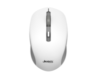 Mouse Nirkabel Jedel Dual-mode Isi Ulang dengan Roller Logam DPI Maks 1600 Optik untuk Komputer Laptop PC