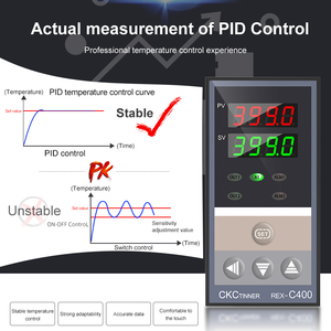 출력 릴레이 1 알람 AC 12V 디지털 REX-C400 온도 컨트롤러 디지털 서모스탯 REX-C400 - Product Image 6