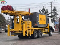 Foreuse montée sur camion Hardrock 200m, puissante, à moteur diesel, diamètre de forage 500mm, prix réduit, fournisseur d'or