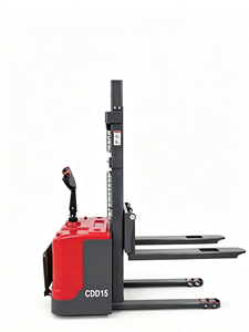 WELIFTRICH 1.5-2Ton Stand Electric Pallet Stacker – 48V Lead-Acid, 3-Stage Mast, PU Wheels - Product Image 1