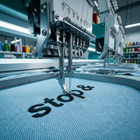 Écussons thermocollants personnalisés avec logo appliqué, en tissu sergé avec surpiqûre, pour vêtements, sacs, chapeaux - Fabrication directe OEM/ODM