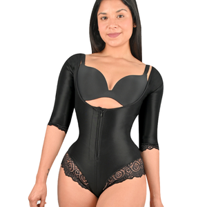 Shorts de compression double BBL, Fajas Colombians, <span class=keywords><strong>gaine</strong></span> de taille ouverte, contrôle du ventre, haut amincissant - Product Image 3