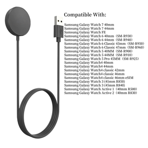 Cable de Carga Magnética Rápida, Accesorios para Relojes Inteligentes, <span class=keywords><strong>Cargador</strong></span> para <span class=keywords><strong>Samsung</strong></span> Galaxy Watch 8 Ultra 7 6 <span class=keywords><strong>5</strong></span> 4 - Product Image 2