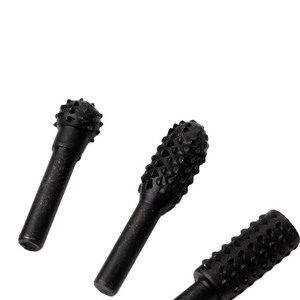 Carbide Tipped Rotary File Set 1/4 In Shank Straight Bit For Woodworking Carpentry Rotation Use - Product Image 1