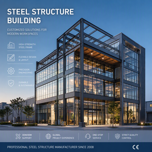 Großflächige Logistik-Stahlkonstruktion Lagerhaus Vorgefertigte Industrielle Stahlwerkstatt Metallschuppen für Gewerbliche Lagerung - Product Image 4
