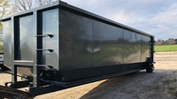 Autbound Industrial Roll off Dumpster 20 Yard Metal Garbage Container Paint Sprayed Surface 1 an de garantie pour une manipulation facile