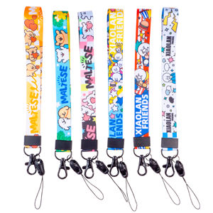 Lanière <span class=keywords><strong>de</strong></span> téléphone portable Kawaii avec logo personnalisé Lanière <span class=keywords><strong>de</strong></span> <span class=keywords><strong>cou</strong></span> avec logo Collier d'anime Lanière d'anime en polyester bon marché - Product Image 6