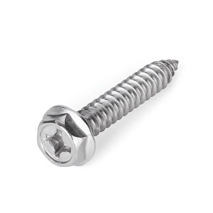 Tornillo autorroscante hexagonal de acero inoxidable Morira M3 M4 M5 M6 métrico para metal, clase C, estándar GWA - Product Image 1