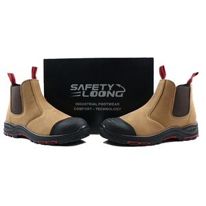 Newstyle cuero genuino Chelsea trabajo Casual deportes corte alto Mujer ingeniería caras botas de seguridad de trabajo para hombres - Product Image 6