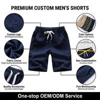 Shorts décontractés pour hommes avec cordon de serrage, logo personnalisé, multicolores, légers, shorts de plage, shorts de sport, shorts vierges longueur genou, OEM ODM Vente en gros