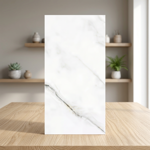 Linia White 800x1600mm Premium Wood Grain Porcelain <b>Tiles</b> High Gloss Finish for Contemporary Interior Flooring - Product Image 2