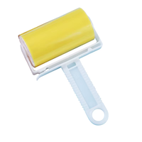 Mini Rouleau Anti-Peluches Portable Réutilisable pour Poils d'Animaux et Poussière, Brosse Adhésive pour Vêtements et Tissus, Nettoyage en Gros