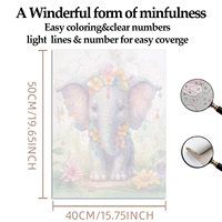 Premium DIY Paint by Numbers Art Kit All Sizes Hand Crafted Clear Line Art Magnifier Accessory Edible Pigment