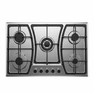 Nouvelle cuisinière à gaz encastrable en acier inoxydable à 5 brûleurs, classe A, à prix réduit, pour usage domestique, à haut rendement énergétique - Product Image 1