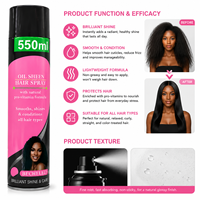 Vente directe d'usine, spray capillaire éclaircissant à la kératine organique de haute qualité, huile capillaire pour des cheveux naturellement sains et brillants, kit de soin des cheveux