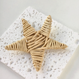 Large Rattan Five-pointed Star <strong>Macrame</strong> Wall Decoration Bird Chew Toy Handmade Natural <strong>Materials</strong> Contemporary Design Anniversary - Product Image 5