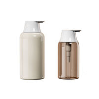 Flacon pompe cylindrique en plastique PET de haute qualité, forme unique, impression sérigraphique pour après-shampoing, gel douche