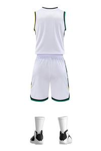 Maillots de basket-ball unisexes légers, imprimés avec logo personnalisé, 100% polyester, doux, respirants, anti-humidité, séchage rapide - Product Image 4