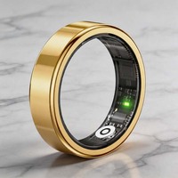 Bague connectée Fitness Tracker V5.4 BT étanche IP68, contrôle gestuel, fréquence cardiaque, SpO2, caméra à distance, 18 mAh, dispositif de suivi de santé