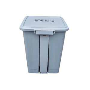Cubo de Basura con Pedal de 15L, Rectangular, de HDPE, para Interiores y Exteriores, Contenedor de Residuos Domésticos - Product Image 3