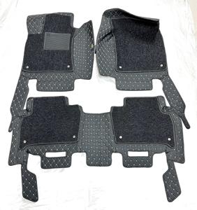 Tapis de Sol de Voiture Personnalisés en Cuir PVC Effet Diamant de Luxe pour BMW/<span class=keywords><strong>TESLA</strong></span>/HONDA - Product Image 1