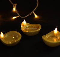 Deepavali Festival LED Bougie Sans Flamme Diwali Lampe à Huile pour Intérieur Extérieur Décor À La Maison Capteur D'eau Conception Flottante