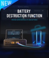 Chargeur intelligent double canal ToolkitRC M8D 1600W 50A avec déchargeur Type-C 65W pour batteries LiPo LTO 1-8S de drones RC