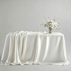 Custom Size Satin <strong>Tablecloth</strong> Table Cover <strong>Rectangle</strong> Bright Silk Smooth Fabric Decoration Wedding Events Party Wedding <strong>Tablecloth</strong> - Product Image 1