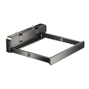 Bathroom Suction Mounted Storage Rack Rectangular Durable 8-11.9in Depth For Sink Organization - Product Image 5