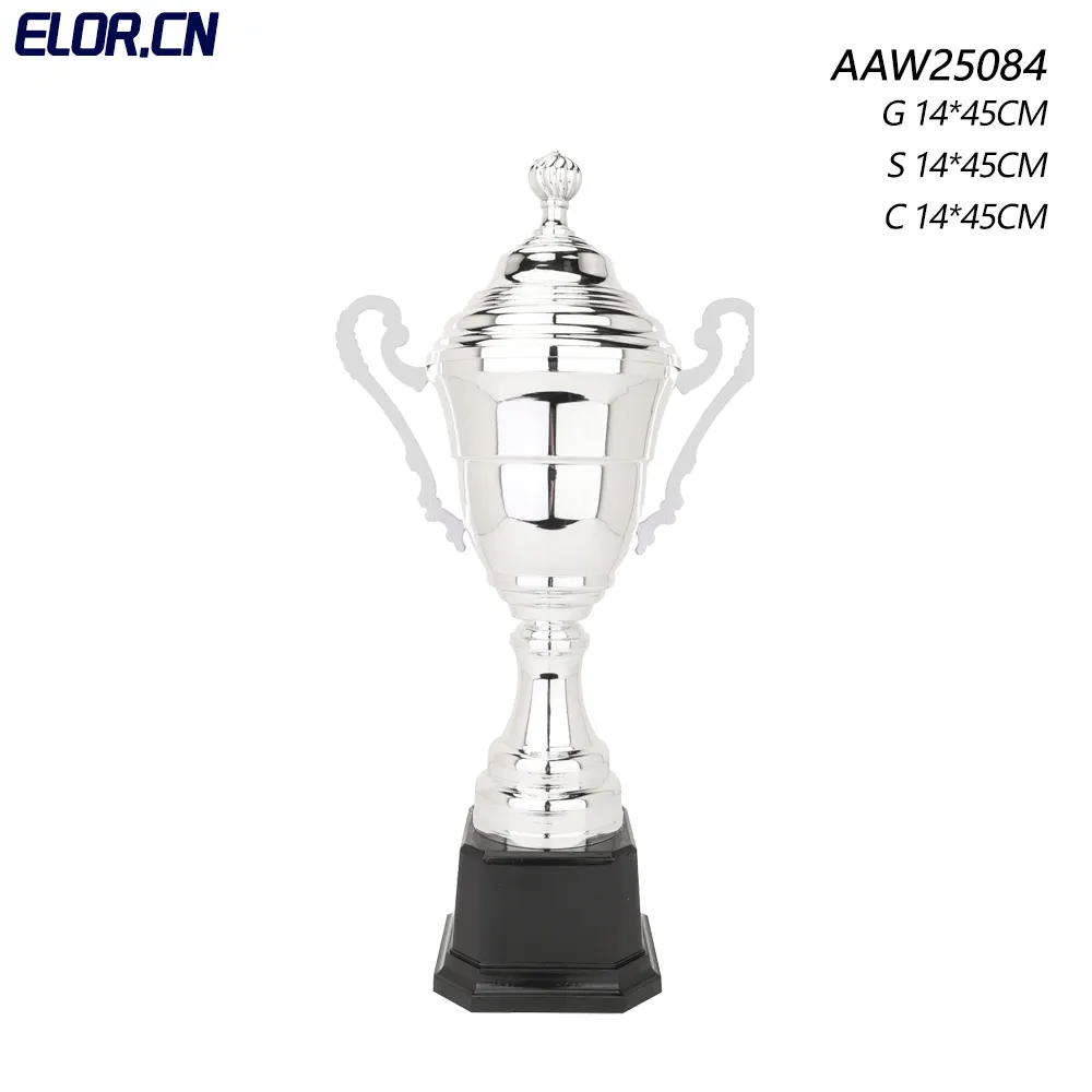 Elor trophies nhà sản xuất nhà máy tùy chỉnh kim loại vô địch giải đấu bóng đá Trophy Cup bóng đá bóng rổ cầu lông Trophy giải thưởng