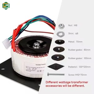 <span class=keywords><strong>Transformateur</strong></span> toroïdal <span class=keywords><strong>12V</strong></span> pour amplificateurs audio, onduleur 220V vers 24V, <span class=keywords><strong>transformateur</strong></span> électronique d'isolement abaisseur de tension basse fréquence 100W - Product Image 3