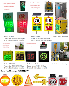 Benutzer definierte LED Straßen verkehr Doppler Geschwindigkeit <span class=keywords><strong>radar</strong></span> Sensor Geschwindigkeit erkennung <span class=keywords><strong>Radar</strong></span> Signal detektor Auto Geschwindigkeit Laser Solar Limit Zeichen - Product Image 6