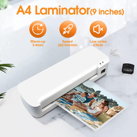 Laminateur à rouleaux chauffant ZEQUAN ZQ-824, applicateur de revêtement adhésif pour photos, papier A4/A5/A6, usage domestique/écolier, 220-240V/110-120V 200W
