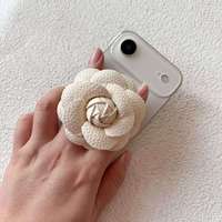 Support de téléphone magnétique en cuir 3D en forme de fleur, support de table magnétique, support de téléphone magnétique, très vendu