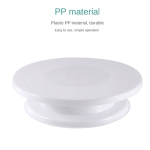 Platos Giratorios Redondos de Plástico PP de Grado Alimenticio, Desechables, de 360 Grados, para Decoración de Pasteles, Herramientas para Hornear en Mesa - Product Image 2