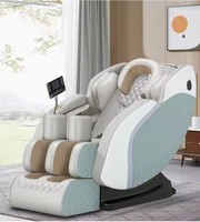 Fauteuil de massage sportif de luxe 4D avec accessoire de relaxation du corps en cuir véritable sûr et confortable