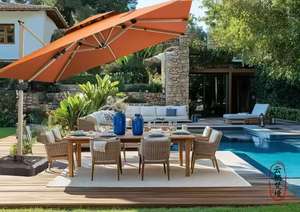 Haute qualité moderne extérieur rotin parapluie plage balcon piscine cour <span class=keywords><strong>Parasol</strong></span> populaire pour House Resort - Product Image 5