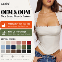 Hauts Corset Femme Personnalisés OEM ODM Blancs à Manches Courtes en Dentelle Coquette et Taille Basque pour Soirées d'Été – Vente en Gros