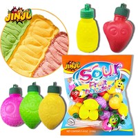 Groothandel TikTok Virale Gemengde Fruit-smaakzoete en -zure Fruitpoeder, Schattige Cartoon Verpakking, Halal Kindersnacks