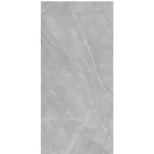 Cost-effective Wholesale Gray Color Marble Surface 1200*2700*6mm Porcelain Marble Glossy Slab Sintered Stone Tile