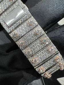 Reloj de Alta Gama con Moissanita VVS Hecha a Mano, Estilo Hip-Hop Brillante, Completamente Adornado con Diamantes, Reloj Mecánico Automático de Alta Calidad - Product Image 4