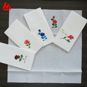 Tovaglioli per la cena con motivo a fiori di rosa Airlaid dal piccolo <span class=keywords><strong>principe</strong></span> - Product Image 5