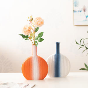 Jarrón de Porcelana Estilo Bohemio, Adorno para Arreglos Florales Secos, Cultivador de Agua, Decoración del Hogar para Pascua, Base Antideslizante Creativa y Simple - Product Image 3