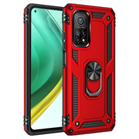 Coque de protection anti-rayures avec anneau métallique, housse arrière blindée pour téléphone portable Xiaomi Mi 10T Pro 5G