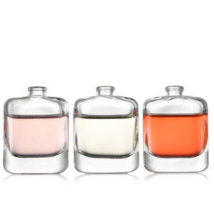 Botella de Perfume de Vidrio Vacía de 30 ml, Forma Redonda Plana, Envase Cosmético Recargable, Venta al Por Mayor de Fábrica, En Stock - Product Image 1