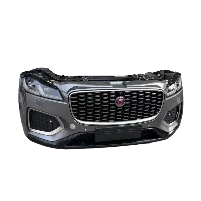 Used for Jaguar F-PACE Assembly Kit Front Bumper with All-Plastic Headlights Grille Radiator Frame Radar License Plate-Body